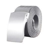 JIARY Herren-Gürtel Edelstahl, Gürtel Herren Flechtgürtel Metallgürtel, Herrengürtel Automatische Schnalle aus Edelstahl mit Tiergravuren Mit Schwanzkarte,Style b,140CM/55.1"