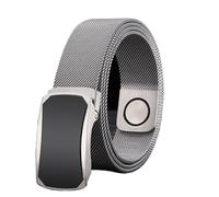 JIARY Herren-Gürtel Edelstahl, Gürtel Herren Metall Flechtgürtel Magnet Gürtel, Herrengürtel aus Edelstahl mit Glatter Automatischer Schnalle,Style a,100CM/39.4''