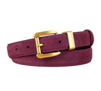 JIARY Lila,100CM/39.4'',Premium Damen-Gürtel Echter Leder-Gürtel Aus Veloursleder Für Winter Kleid Pullover Mantel, Wildleder-Gürtel Mit Goldener Gürtelschließe