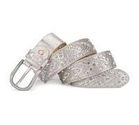 JIARY Silber,110CM/43.3' Strassgürtel Für Frauen,Damen Nieten Gürtel Funkelnden Strass Nieten Western Ledergürtel Für Jeans Hosen