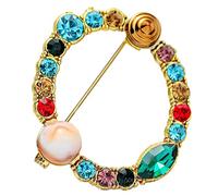 jieGorge Ananas-Brosche Schön und Nizza Brief Brosche Brosche Brief Farbige Türkis Brosche Farbe Türkis Brosche Brosche Ananas-Brosche (O, One Size)