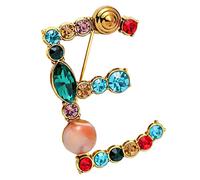 jieGorge Ananas-Brosche Schön und Nizza Brief Brosche Brosche Brief Farbige Türkis Brosche Farbe Türkis Brosche Brosche Ananas-Brosche (E, One Size)