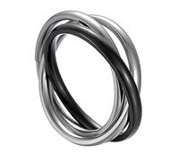 jieGorge Coole Ringe für Frauen Kostüme Stapeln Gold Halloween Für Frauen Ringe Ringe Ringe Ringe Paar Für Frauen Ringe Modekreativer, Leichter, Verstellbarer Persönlichkeitsring für Damen (Black, 8)