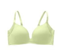 jieGorge Dirndl BH Push Up Unterwäsche für Damen, dünn, spurlos, glatter Rücken, sexy und bequem, Neuer Sommer-BH Klein Bustier Figurformende UnterwäSche Damen (Green, 34)