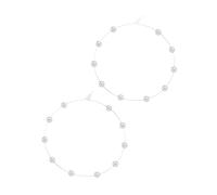 jieGorge Frau Mit Ohrringen Große Creolen, super riesige Kreisperlen, dünn, baumeln, Gold, Silber, elegant, Hochzeit, Frauen, Accessoires, Schmuck, Geschenk für Sie Ohrringe Herren (Silver, One Size)