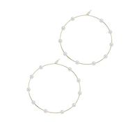 jieGorge Frau Mit Ohrringen Große Creolen, super riesige Kreisperlen, dünn, baumeln, Gold, Silber, elegant, Hochzeit, Frauen, Accessoires, Schmuck, Geschenk für Sie Ohrringe Herren (Gold, One Size)