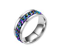 jieGorge Gestapelte Ringe für Frauen Opener Bottle Set Rotation Titanring Ring Flaschenkette Bier Bierring Opener Ringe (Color, 13)