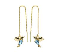 jieGorge Personalisierte Hoop Ohrringe Kolibri Bird Vintage-Ohrringe Tier geflügelte Ohrringe Ohrringe Piercing Optik (Blue, One Size)