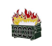 jieGorge Pulloververschluss Metal 2020 Fire Müll Abzeichen Brosche kann Mülltorch für das Weihnachtsprogramm Pulloververschluss (As Shown, One Size)