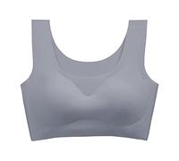 jieGorge TräGerloser BH RüCkenfrei Nahtloser BH für Frauen Ultra-Komfort, verstellbar, glättend, kabelloser Stütz-BH Bralette Lift Bewertungen (Grey, L)