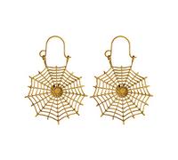 jieGorge weibliche Ohrringe Halloween-Ohrringe Schädel-Ohrringe -Ohrringe Klipp Ohrringe Kinder Mädchen Weihnachten (Gold, One Size)