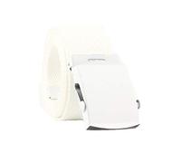 JIER Damen Gürtel Nylon Canvas Belt Unisex Stufenlos Verstellbarer Stoffgürtel Automatische Mode Elastischer Geflochtener Stretchgürtel (Weiß)