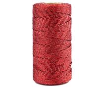 jijAcraft Roter Metalldraht, 1,5 mm x 100 m, für Weihnachtsdekoration, Schmuck, Geschenkverpackungen, kreative Hobbys (rot, Nicht elastisch)