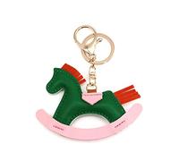 JIJIBA Frauen Leder Charms Tasche Anhänger Schlüsselanhänger Cartoon Pony Schaukelpferde Schlüsselanhänger Niedliche Tier Ornament Accessoires Dekoration Geschenk