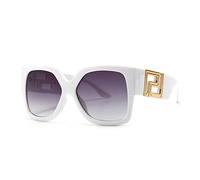 JIJIBA Neue quadratische Dicke Rahmen Sonnenbrille Frauen Große Brille Sonnenbrille Aushöhlung Vintage Shades gafas