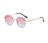 JIJIBA Sonnenbrille Männer Vintage Octagon Metall Sonnenbrille für Frauen Luxusmarke Schutzbrille Sonnenbrille Damen