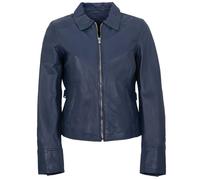 Jilani - Damen Echtleder Lederjacke Lammnappa dunkelblau