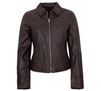Jilani - Damen Lederjacke Lammnappa choco : 48