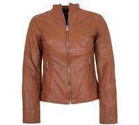 Jilani - Damen Lederjacke Lammnappa cognac : 38