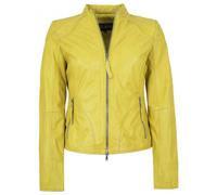 Jilani - Damen Echtleder Lederjacke Lammnappa gelb pflanzlich gegerbt Größe 36