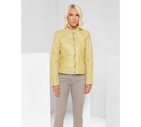 Jilani - Damen Lederjacke Lammnappa gelb : 38