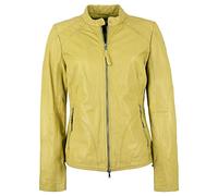 Jilani - Damen Lederjacke Lammnappa gelb Größe 42