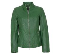 Jilani - Damen Lederjacke Lammnappa grün : 48