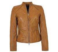 Jilani - Damen Lederjacke Lammnappa nussbraun Größe 38