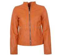 Jilani - Damen Lederjacke Lammnappa orange Größe 42