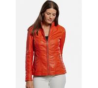 Jilani - Damen Lederjacke Lammnappa orange-rot : 44