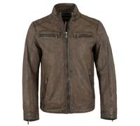 Jilani - Herren Lederjacke Lammleder taupe : 60