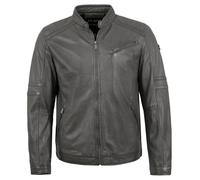 Jilani - Herren Lederjacke Lammnappa grau : 58