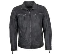 Jilani - Herren Lederjacke Lammnappa grau-athra : 60