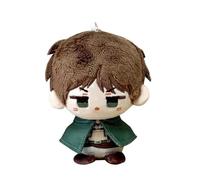 Jilijia Anime Plüschkissen Levi/Zoe Hans/Eren Jaeger Figur Schlüsselanhänger weich gefüllte Mini-Anhänger für Taschendekoration, Sammlerstück, Geschenke für Fans, 10 cm