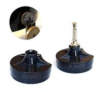 JILINWEI ADDH-2 Adapter für Addi-Strickmaschinen-Bohrmaschine, Schnellstrick-Netzadapter, Kurbelgriff-Adapter, Power-Schraubendreheraufsatz Express (22 Nadeln)/King Size (46 Nadeln), schwarz, 2 Stück