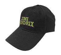 Jimi Hendrix Baseball Cap Arched 3D Logo Nue offiziell Schwarz Strapback One Size