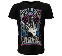 Jimi Hendrix Electric Ladyland Neon T-Shirt - Offizielles Merchandise L Schwarz