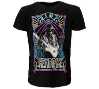 Jimi Hendrix Electric Ladyland Neon T-Shirt - Offizielles Merchandise S Schwarz