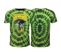 Jimi Hendrix Hear The Vibe Dip Dye T-Shirt - Offizielles Merchandise XXL Grün