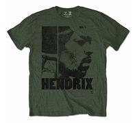 Jimi Hendrix Herren TShirt -L- Let Me Live Grün