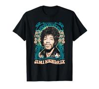 Jimi Hendrix Psychedelic Floral Portrait Vintage Band T-Shirt