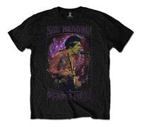 Jimi Hendrix 'Purple Haze Frame' (Black) T-Shirt (Large)