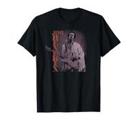 Jimi Hendrix Purple Portrait on Stage with Logo Vintage Band T-Shirt