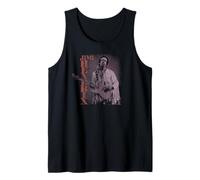Jimi Hendrix Purple Portrait on Stage with Logo Vintage Band Tank Top