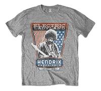 Jimi Hendrix - T-Shirt # L Grey Unisex # Electric Ladyland