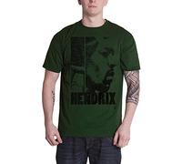 Jimi Hendrix T Shirt Let Me Live Nue offiziell Herren Khaki Grün XL
