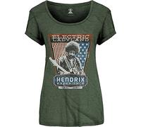 Jimi Hendrix - T-Shirt # M Green Femmina # Electric Ladyland