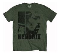 Jimi Hendrix - T-Shirt # M Green Unisex # Let Me Live
