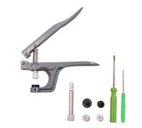 Jimkply Druckknöpfe Set, Snaps Zangen, Druckknopfzange, Druckknöpfe mit Zange, Druckknöpfe ohne Nähen mit 2 Ersatzgummis, Multifunktionales Werkzeugset