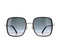 Jimmy Choo Quadratische Damen Gold Grau Dunkelgrau Farbverlauf JAYLA/S Einheitsgröße